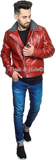 F&H Men's Gaming Touchdown Genuine Leather Jacket
